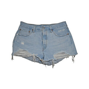 Levi's 501 High Rise Distressed Cutoff Shorts Women’s 32 Grunge Y2K Button Fly